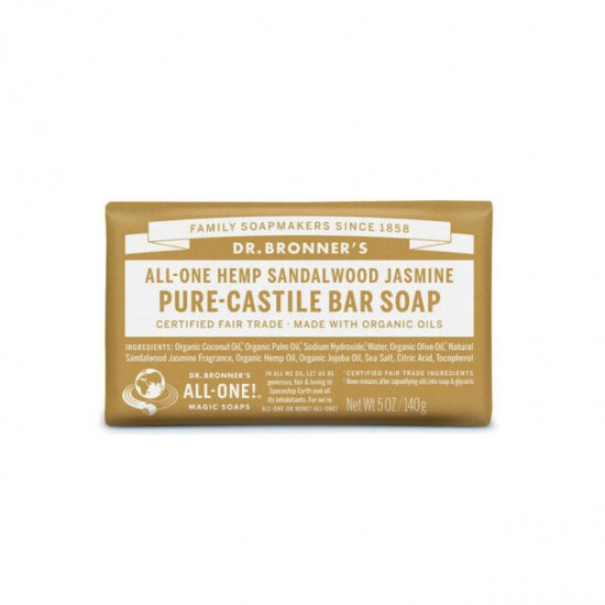 Pure- Castile Bar Soap - Sandalwood, Jasmine - Click Image to Close