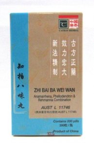 Zhi Bai Ba Wei Wan - Anamarrhena, Phellodendron & Rehmannia Comb